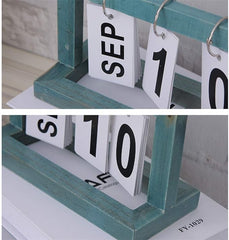 Wooden Vintage Home Calendar - Beauty Blushh