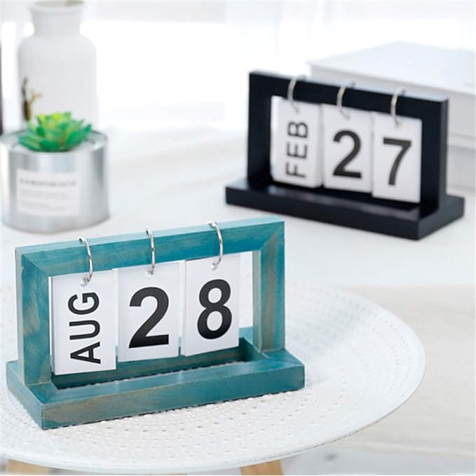 Wooden Vintage Home Calendar - Beauty Blushh