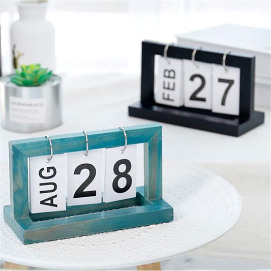 Wooden Vintage Home Calendar - Beauty Blushh