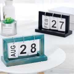 Wooden Vintage Home Calendar - Beauty Blushh