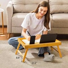 Bamboo Bed Tray Table - Beauty Blushh