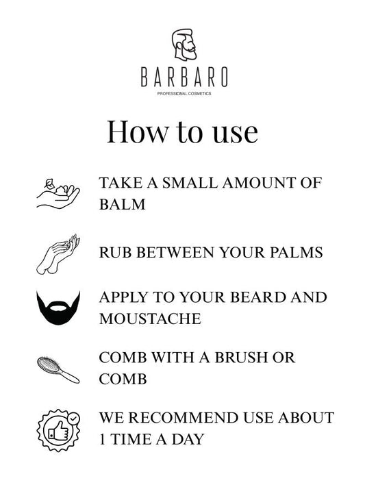 Barbaro Beard Cream Balm Eastern Sandal, 50 g – Hydrating Beard & Face Balm with Hyaluronic Acid, Keratin & Natural Oils for Nourished Beard and Skin - Beauty Blushh