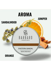 Barbaro Beard Cream Balm Eastern Sandal, 50 g – Hydrating Beard & Face Balm with Hyaluronic Acid, Keratin & Natural Oils for Nourished Beard and Skin - Beauty Blushh