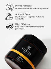 Barbaro Matte Hair Styling Wax – Flexible Strong Hold Wax for Men with Natural Matte Finish, Textured Definition & Sandalwood Aroma – 100g - Beauty Blushh