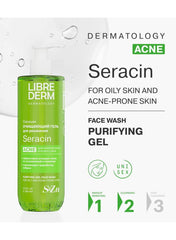 LIBREDERM SERACIN Cleansing Wash Gel for Oily & Acne-Prone Skin – 400ml - Beauty Blushh