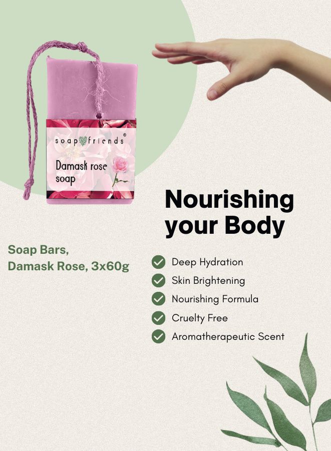 Luxury Rose Bath & Skincare Gift Set – Damask Rose Hand Cream with 20% Organic Shea Butter, Natural Strawberry Lip Balm & Scrub, and Rose Bath Soap - Beauty Blushh