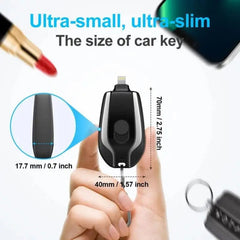 Emergency Portable Key Chain Charger - Beauty Blushh